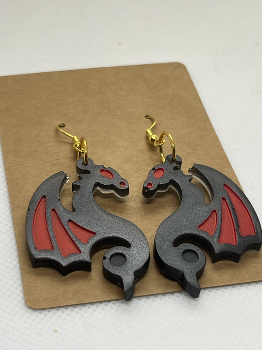 Dragon Profile Earrings